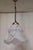 Vintage Brass Pendant with Grey Marbled White Glass Shade, 1970s For Sale - Image 6 of 7