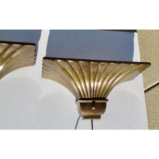 1979 Bronze Uplighter Sconces by Chapman - A Pair of 2 For Sale In New York - Image 6 of 18