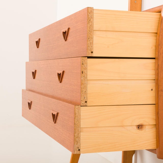 Mid-Century Modern Scandinavian Teak Free Standing Shelf Unit, 1960s For Sale - Image 12 of 18