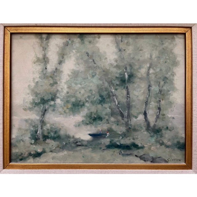Excellent example of Andre Gisson landscape. This collector purchased this painting in 1982 and has other paintings...