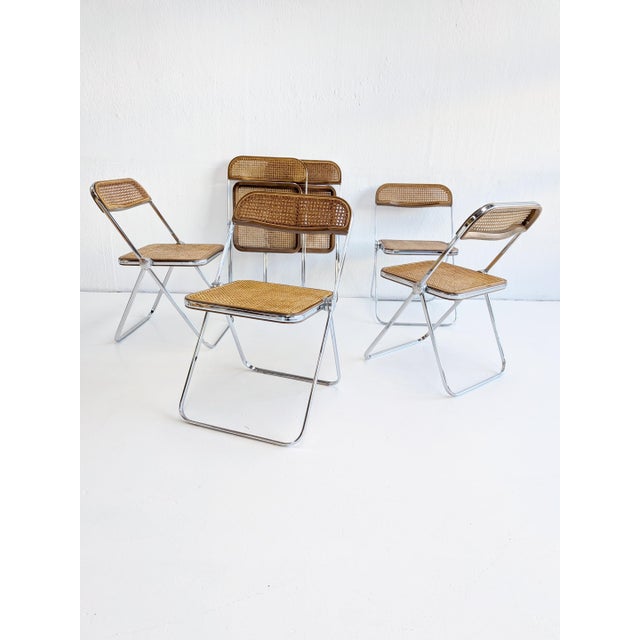 Plia Folding Chairs by Giancarlo Piretti for Anonyma Castelli, 1970s, Set of 6 For Sale - Image 12 of 15