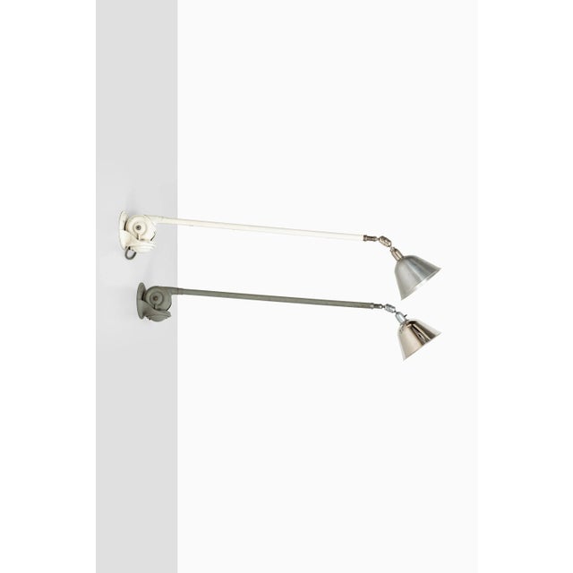 Chrome Plating and Metal Sconce by Johan Petter Johansson for Triplex Fabriken, 1940s For Sale - Image 6 of 7