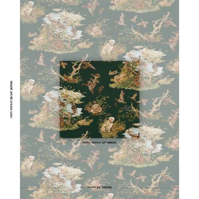 Inspired by a design in our archive, Dog & Duck is a lively woodland scene with a charming retro look. Printed on 100%...