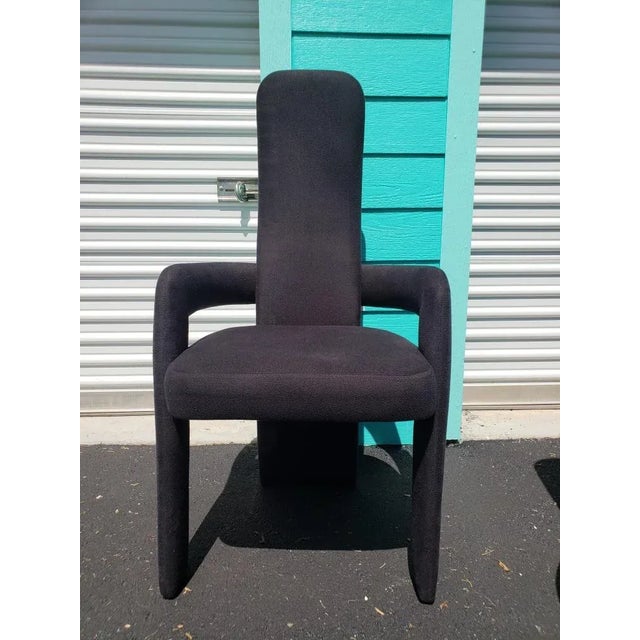 Pierre Cardin 1980s Vintage Sculptural Post Modern Dining Chairs -Set of 6 For Sale - Image 4 of 10