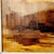Yellow 1980's Abstract Impressionist Desert Landscape - After Sunset by Robert Baranet - Rare Carl Laughlin Frame For Sale - Image 8 of 13