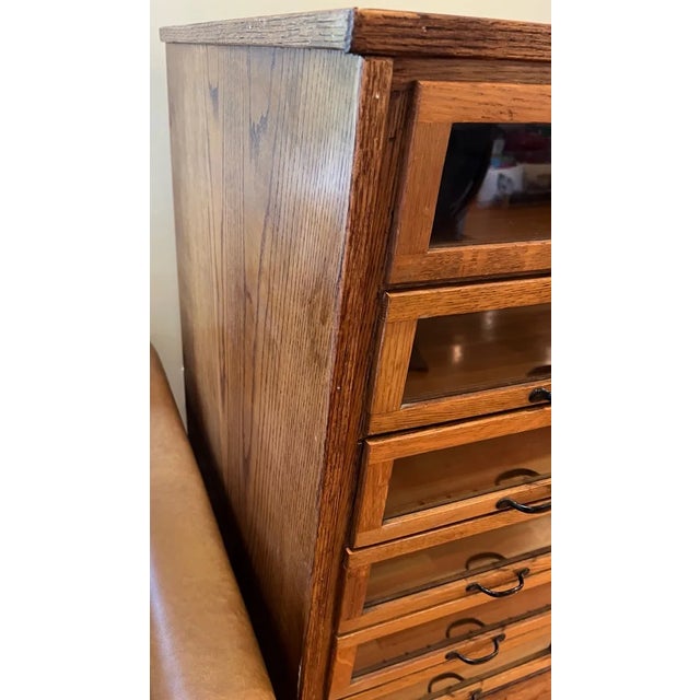 Vintage English 18 Drawer Haberdashery Cabinet For Sale In Seattle - Image 6 of 9