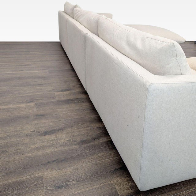 Crate & Barrel Unwind Modern Beige Sectional Sofa - Spacious and Comfy For Sale In San Francisco - Image 6 of 6