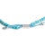 Contemporary Sterling Silver Turquoise Beads Station Bracelet with Bolo Clasp For Sale - Image 3 of 4
