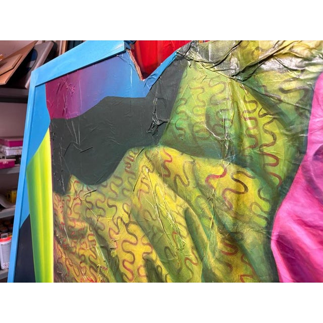 Natasha Lelenco, Fragmented Figure with Drapery on Paper, 2024, Mixed Media For Sale - Image 6 of 16