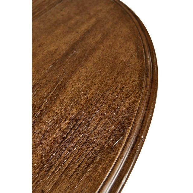 Wood Country Walnut Demilune Console For Sale - Image 7 of 11