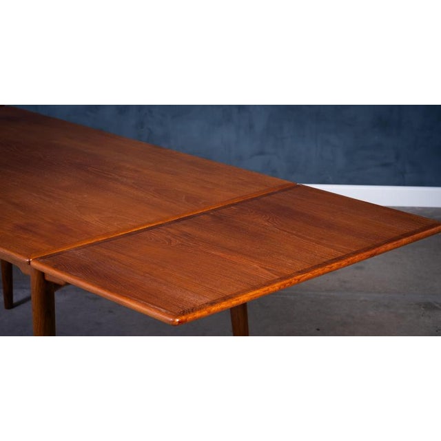 Teak AT-312 Dining Table attributed to Hans J. Wegner for Andres Tuck, 1950s For Sale - Image 10 of 12
