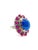 Bochic "Capri" Vintage Ruby, Tanzanite & Diamond Ring Set In 18K Gold & Silver For Sale - Image 18 of 18