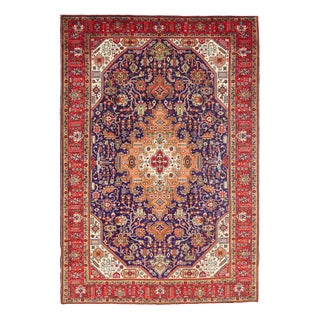 Middle Eastern Hand-Knotted Tabriz Rug For Sale
