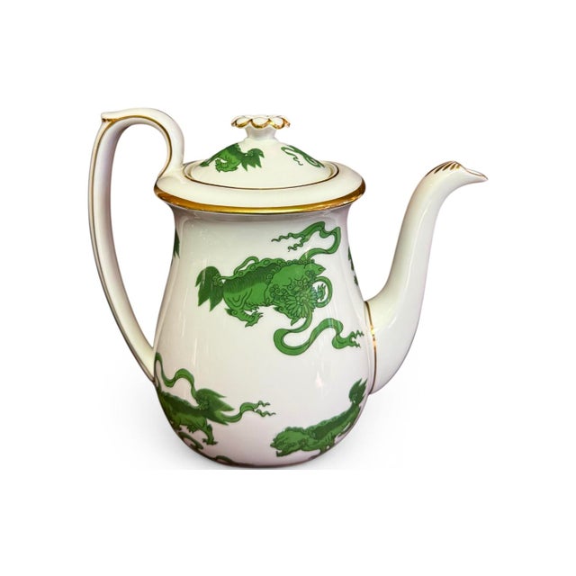 A rare coffeepot by Wedgewood. Originally produced in 1815 by Wedgewood, the “Chinese Tigers” pattern was revived in the...