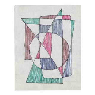 1970s William Davis Modern Drawing For Sale