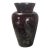 Antique Amethyst Purple Glass Vase Sterling Silver Overlay Peacock 10.5” For Sale