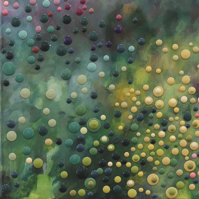 And So We Danced - Original Three Dimensional Abstract Landscape Mixed Media Painting on Wood Panel by Kimberly Blackstock For Sale - Image 4 of 9