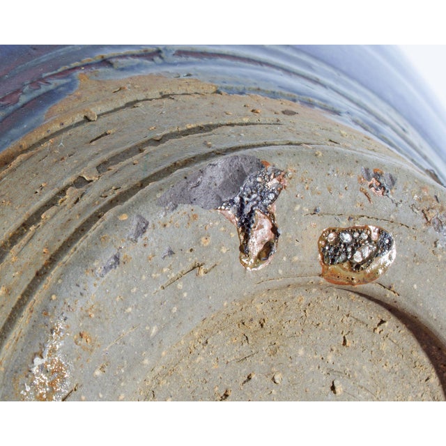 Blue Alan Bennett 1979 Studio Pottery Vase For Sale - Image 8 of 9
