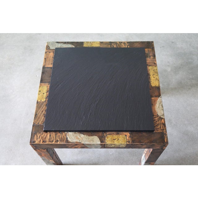 1960s Paul Evans for Directional Slate and Patchwork Game Center or Dining Table For Sale - Image 11 of 16