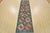 Farmhouse Kazak Runner 2’8” X 9’4” Blue Wool Tribal Hand-Knotted Oriental Rug For Sale - Image 3 of 13