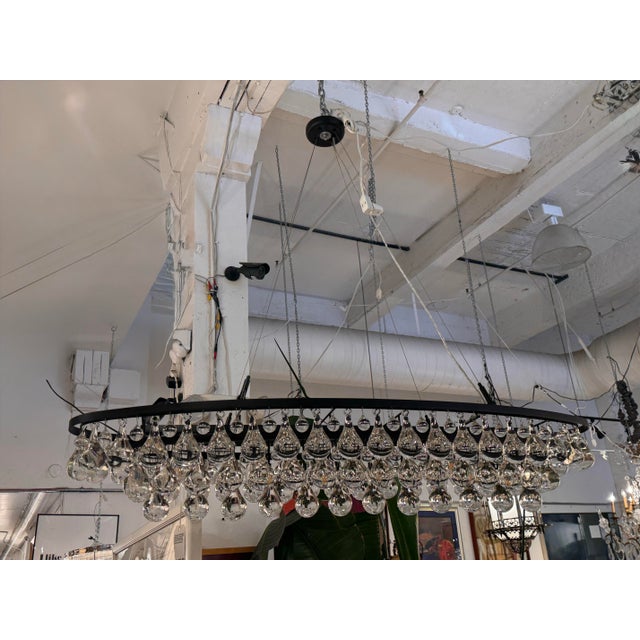 Ochre Arctic Pear Oval Chandelier For Sale - Image 9 of 12