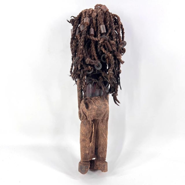 Early 20th Century Early 20th Century Nyamwezi Wood and Leather Fetish Figure Tanzania For Sale - Image 5 of 9