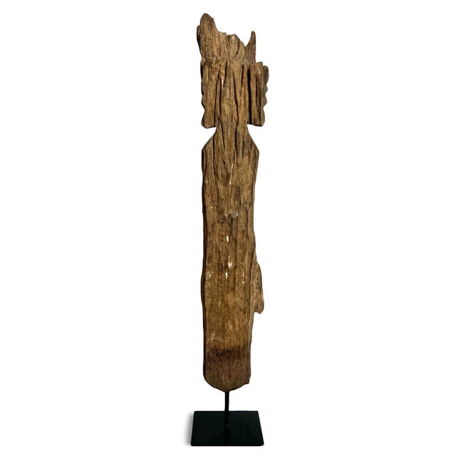 Antique Indonesian Post Marker Figure For Sale - Image 4 of 6