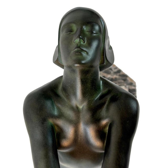 Large Bronze Figure from Max Le Verrier, 1940 For Sale - Image 6 of 13