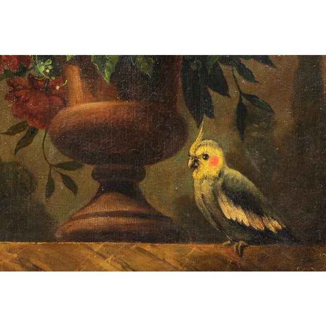 18th Century French Floral Still Life Oil Painting, Framed For Sale - Image 10 of 12