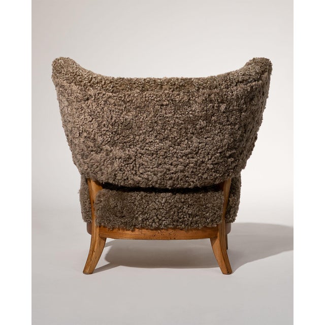 Brown Sculptural Armchair by Otto Schultz for Boet, Sweden, 1930 For Sale - Image 8 of 17
