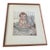 1990 Cross Stitch of Darling Bathing Baby For Sale