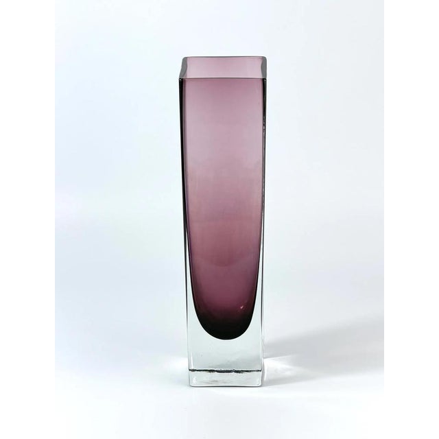 Vintage Swedish Sommerso Glass Vase, 1970s For Sale - Image 9 of 9