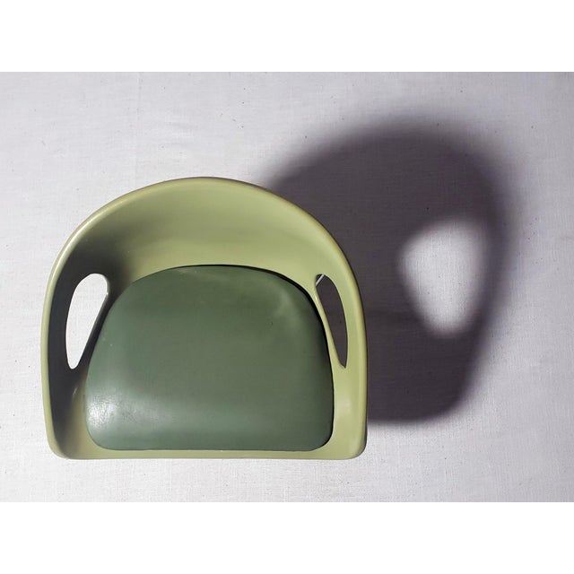 Plastic Vintage Original MCM Cosco Household Goods (Columbus Indiana) Padded Childs Seat For Sale - Image 7 of 12