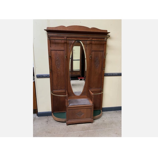 Vintage Wardrobe with Storage Bench, 1930 For Sale - Image 11 of 11