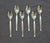 Mid-Century Modern 31-piece sterling silver flatware set by Towle. Contour designed in 1950 by Robert J. King and patented...
