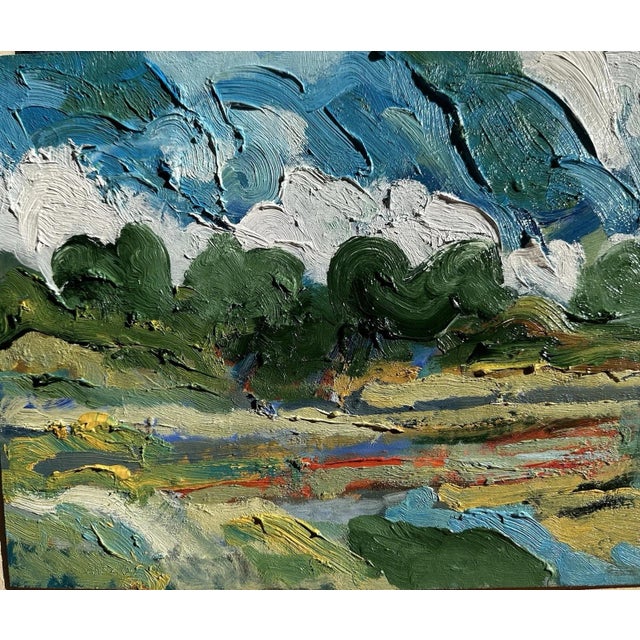 Alvaro Baragli, IL Campo, Oil Painting on Canvas For Sale - Image 13 of 13