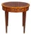 Mid 20th Century Baker Federal Hepplewhite Style Mahogany Round Inlaid Side Table Pullout Trays For Sale
