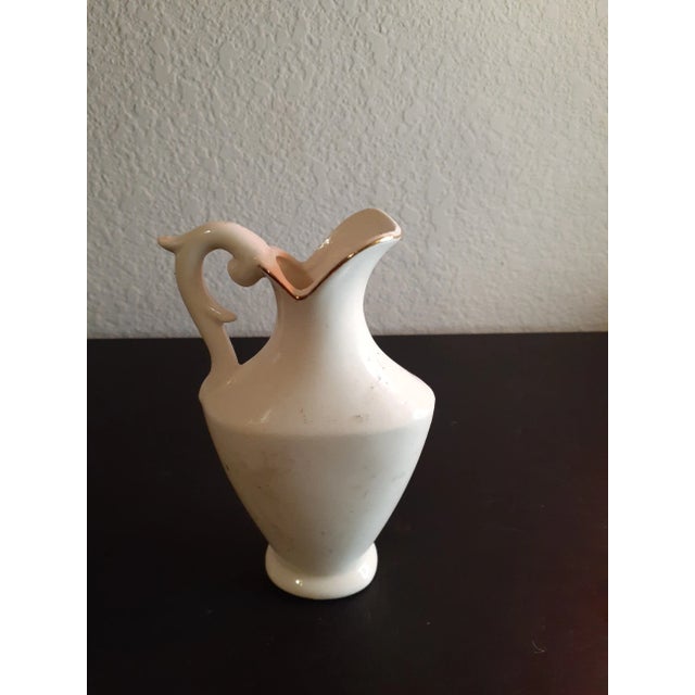 1960s Handpainted Floral Bud Vase For Sale - Image 4 of 5