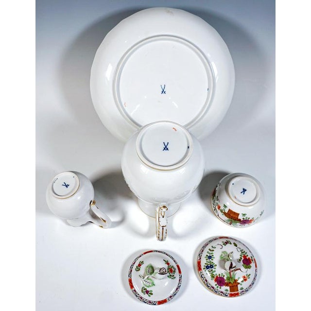 20th Century Coffee Set with Sheaf Pattern from Meissen, Set of 22 For Sale - Image 5 of 12