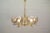 Chandelier in Brass and Smoked Glass, 1960s For Sale - Image 6 of 15