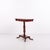 Antique side table made of mahogany with rectangular profiled top, turned pedestal base and four shaped legs. The table...