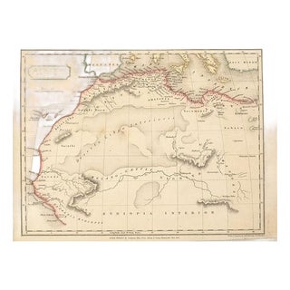 1826 Hall Map of Northern Africa For Sale