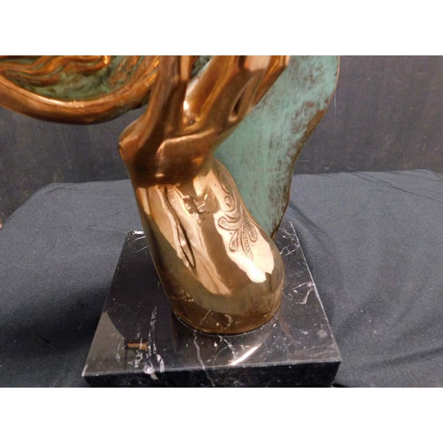 Metal Sunol Alvar "Maternite" 1989Bronze Sculpture With Granite Base Signed For Sale - Image 7 of 17
