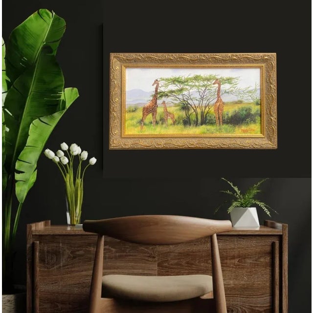 Contemporary Three Born Free, Oil Painting by Renate Lichter For Sale - Image 3 of 6