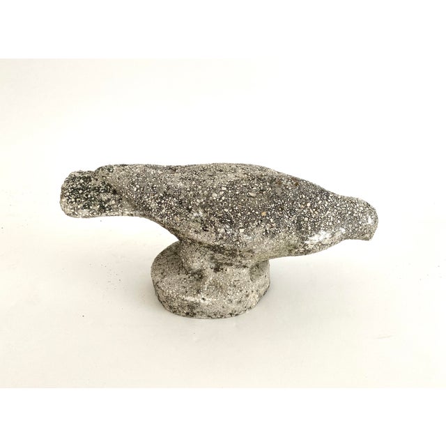 Vintage German Concrete Pigeon Garden Statue For Sale In Los Angeles - Image 6 of 9