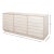 White Rustic Modern Louvered Sideboard - Whitewash For Sale - Image 8 of 9