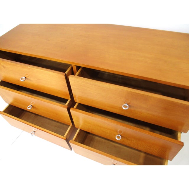 Tan Paul McCobb Planner Group Six Drawer Dresser Chest by Winchendon (B) For Sale - Image 8 of 13