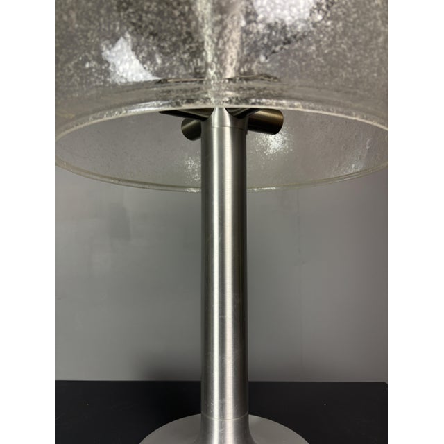 Mid-Century Modern Large Mid-Century Modern Space Age Glass Mushroom Table Lamp from Temde Leuchten, 1960s For Sale - Image 3 of 13