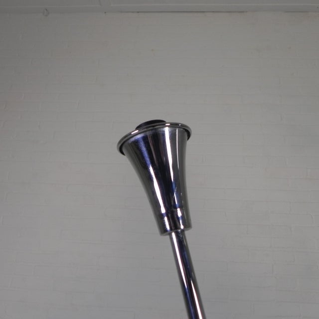 Chrome Floor Lamp by Jules Dewaele Brussels, 1950s For Sale - Image 11 of 18