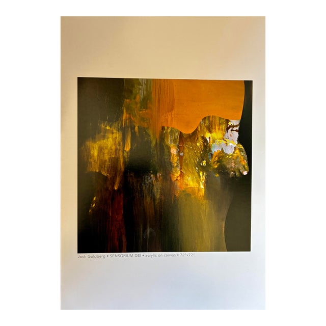Josh Goldberg “Sensorium Dei” Large-Scale Abstract Acrylic Painting, 72" X 72" For Sale